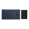 Carnet de notes A5 avec fermeture magnétique Impact Aware™ bleu marine | sans marquage | non disponible | non disponible