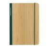 Carnet de notes A5 en bambou Scribe vert | sans marquage | non disponible | non disponible