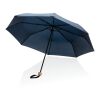 Mini parapluie 20.5" rPET 190T poignée bambou Impact AWARE™ bleu marine | sans marquage | non disponible | non disponible