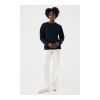 Sweater à col rond en coton recyclé IQONIQ Torla noir | XS