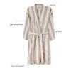 VINGA Peignoir L/XL hammam GRS Ornos beige-blanc | sans marquage | non disponible | non disponible | non disponible