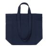 VINGA Tote bag avec zip en toile recyclée Hilo AWARE™ bleu marine | sans marquage | non disponible | non disponible | non disponible