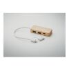 Hub USB 3 ports en bambou bois | sans marquage | non disponible | non disponible | non disponible