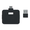 Hub USB 4 ports et câble 20cm noir | sans marquage | non disponible | non disponible | non disponible