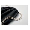 Sac à cordon Fairtrade 180gr noir | sans marquage | non disponible | non disponible | non disponible