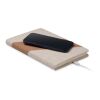 Carnet A5 avec chargeur 15W beige | sans marquage | non disponible | non disponible | non disponible