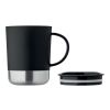 Mug simple paroi 300ml noir | sans marquage | non disponible | non disponible