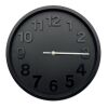 Horloge murale en PP noir | sans marquage | non disponible | non disponible | non disponible
