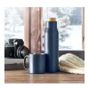 Flacon à double paroi 500 ml Marine foncé | sans marquage | non disponible | non disponible | non disponible