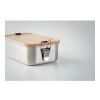 Lunch box en acier inox. 750ml bois | sans marquage | non disponible | non disponible | non disponible