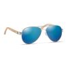 Lunettes de soleil en bambou bleu | sans marquage | non disponible | non disponible | non disponible