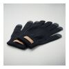 Gants tactiles en RPET noir | sans marquage | non disponible | non disponible | non disponible