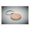 Porte-clés rond métal bambou bois | sans marquage | non disponible | non disponible | non disponible