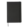 Carnet de notes A5 Basic en PU noir | sans marquage | non disponible | non disponible