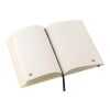 Carnet A5 en carton recyclé Hudson noir/blanc | sans marquage | non disponible | non disponible