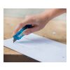 Cutter publicitaire en plastique translucide bleu | sans marquage | non disponible | non disponible
