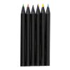 Set de 6 crayons Holger noir | sans marquage | non disponible | non disponible