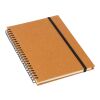 Carnet A5 en cuir recyclé A5 Egon marron | sans marquage | non disponible | non disponible