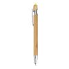 Stylo bille en bambou et plastique Deanna orange | sans marquage | non disponible | non disponible