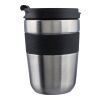 Mug isotherme en acier inoxydable recyclé Keith noir/argent | sans marquage | non disponible | non disponible