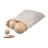 Ensemble de jeu de boules en bois Quillian marron | sans marquage | non disponible | non disponible