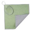 Serviette de golf en rPET Idris vert clair | sans marquage | non disponible | non disponible
