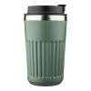 Mug double paroi en acier inoxydable recyclé de 400 ml Chiara rouge foncé | sans marquage | non disponible | non disponible