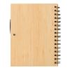 Carnet de notes en bambou Carmen marron | sans marquage | non disponible | non disponible