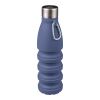 Gourde pliable de 550 ml en silicone Erin bleu cobalt | sans marquage | non disponible | non disponible