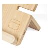 Chargeur sans fil Tribu | Bambou recyclé | 3-en-1 marron