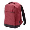 Sac à dos antivol en polyester 600D rouge foncé
