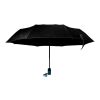 Parapluie pliable en polyester 190 T pongee noir