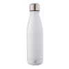Gourde isotherme en acier inoxydable recyclé de 500 ml Clifford blanc