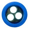 Porte-clés torche 3 LEDS bleu cobalt