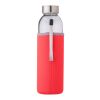 Bouteille en verre d'une contenance de 0,50 L. rouge