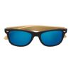 Lunettes de soleil en ABS et bambou Luis argent