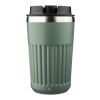Mug double paroi en acier inoxydable recyclé de 400 ml Chiara bleu