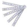 Mètre-ruban pliable en plastique d'1 m blanc
