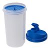 Shaker gradué en plastique rouge