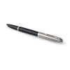 Stylo à plume Parker 51 en acier inoxydable noir | sans marquage | non disponible | non disponible