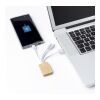 Câble de charge en bambou blanc | sans marquage | non disponible | non disponible