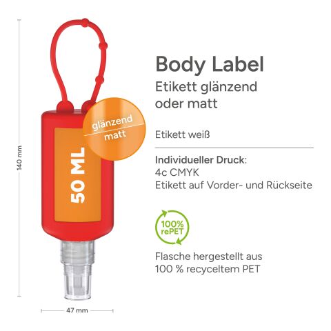 Spray de nettoyage des mains Rouge | sans marquage