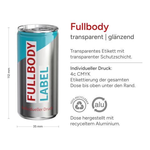Hugo 4C brillante | Transparent (Fullbody), brill.