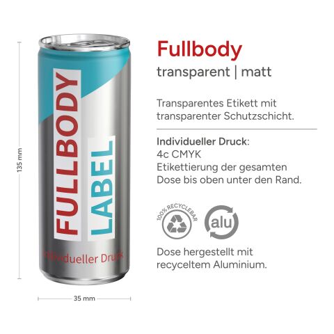 Latte Macchiato 4C impression numérique matt | Transparent (Fullbody) mate