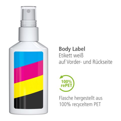 50 ml Spray - Spray Lavande - Body Label blanc | 4C Body Label brillante