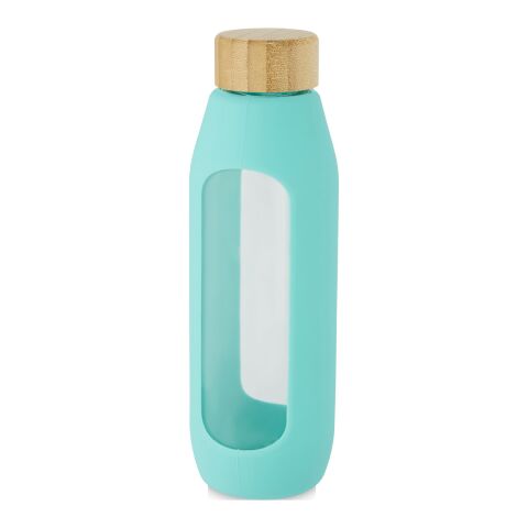 Bouteille Tidan de 600 ml en verre borosilicate avec grip en silicone Standard | Vert marée | sans marquage | non disponible | non disponible