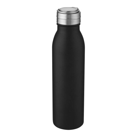Bouteille d'eau Harper de 700&nbsp;ml en acier inoxydable certifié RCS avec boucle métallique Noir