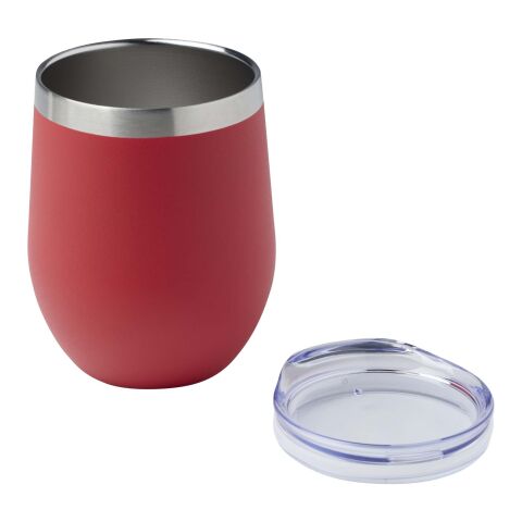 Gobelet isotherme Corzo 350 ml en cuivre inoxydable recyclé certifié RCS Standard | Rouge | sans marquage | non disponible | non disponible