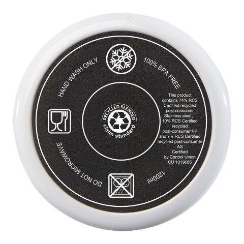 Mug isotherme Melbourne 1200 ml certifié RCS avec paille Standard | Assortiment fluorescent | sans marquage | non disponible | non disponible