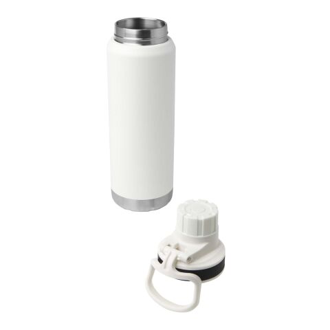 Bouteille avec isolation sous vide Fortis de 700 ml en cuivre et acier inoxydable recyclé certifié RCS Standard | Blanc | sans marquage | non disponible | non disponible